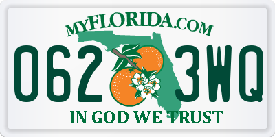 FL license plate 0623WQ