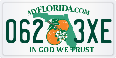 FL license plate 0623XE