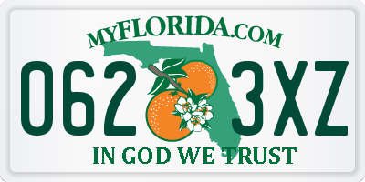 FL license plate 0623XZ