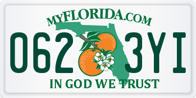FL license plate 0623YI