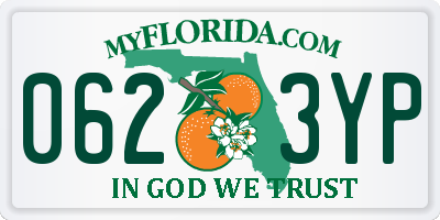 FL license plate 0623YP