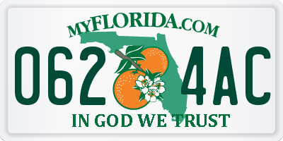 FL license plate 0624AC
