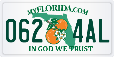 FL license plate 0624AL