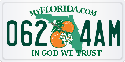 FL license plate 0624AM