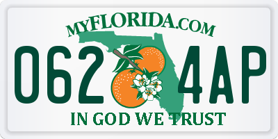 FL license plate 0624AP