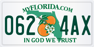 FL license plate 0624AX