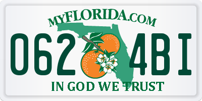 FL license plate 0624BI