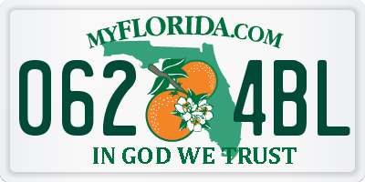 FL license plate 0624BL