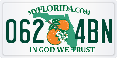 FL license plate 0624BN
