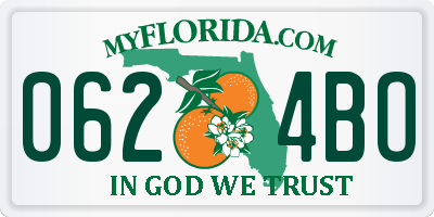 FL license plate 0624BO