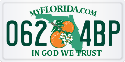 FL license plate 0624BP