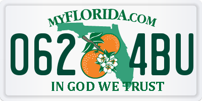 FL license plate 0624BU