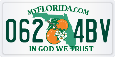 FL license plate 0624BV