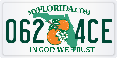 FL license plate 0624CE