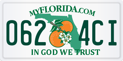 FL license plate 0624CI