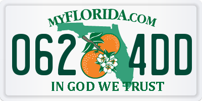 FL license plate 0624DD
