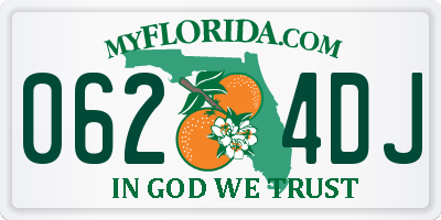FL license plate 0624DJ