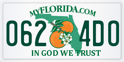 FL license plate 0624DO