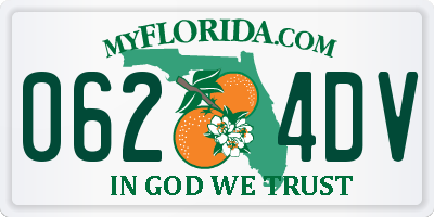 FL license plate 0624DV