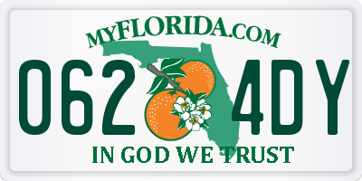 FL license plate 0624DY