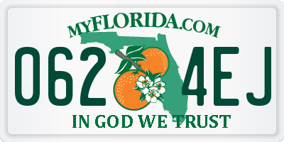 FL license plate 0624EJ