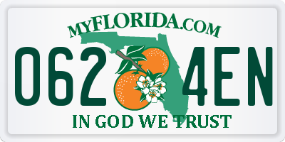 FL license plate 0624EN