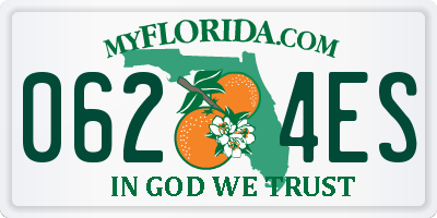 FL license plate 0624ES