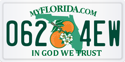 FL license plate 0624EW