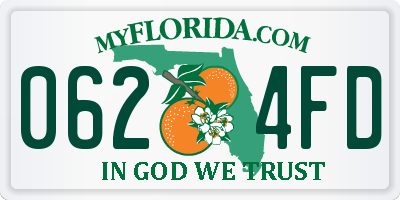 FL license plate 0624FD