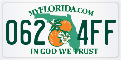FL license plate 0624FF