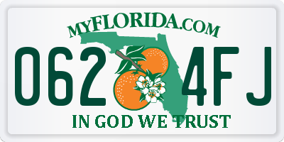 FL license plate 0624FJ