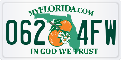 FL license plate 0624FW