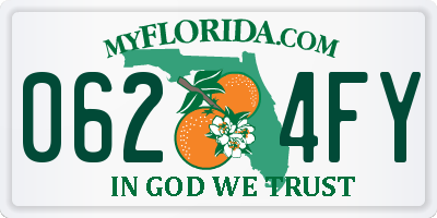 FL license plate 0624FY