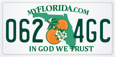 FL license plate 0624GC