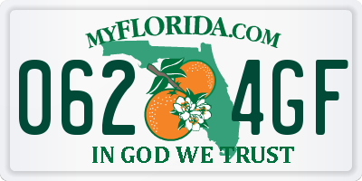 FL license plate 0624GF