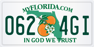 FL license plate 0624GI