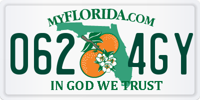 FL license plate 0624GY