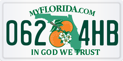 FL license plate 0624HB
