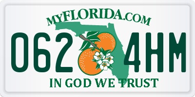 FL license plate 0624HM