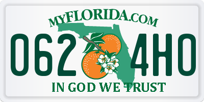 FL license plate 0624HO