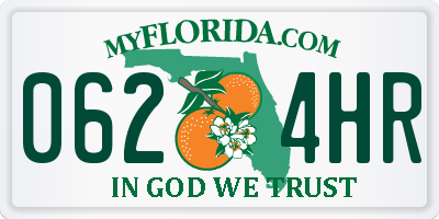 FL license plate 0624HR
