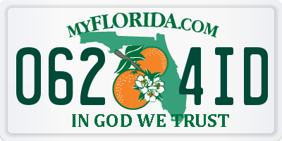 FL license plate 0624ID