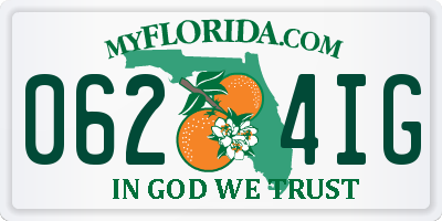 FL license plate 0624IG