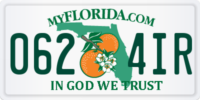 FL license plate 0624IR
