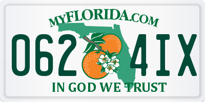 FL license plate 0624IX