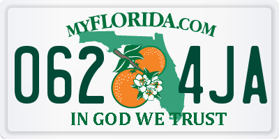 FL license plate 0624JA