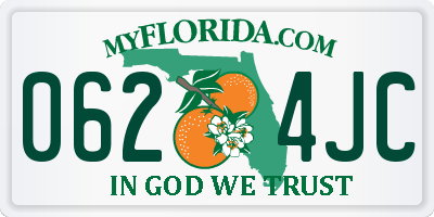 FL license plate 0624JC