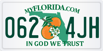 FL license plate 0624JH