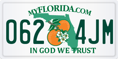 FL license plate 0624JM