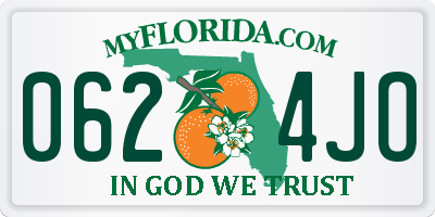 FL license plate 0624JO
